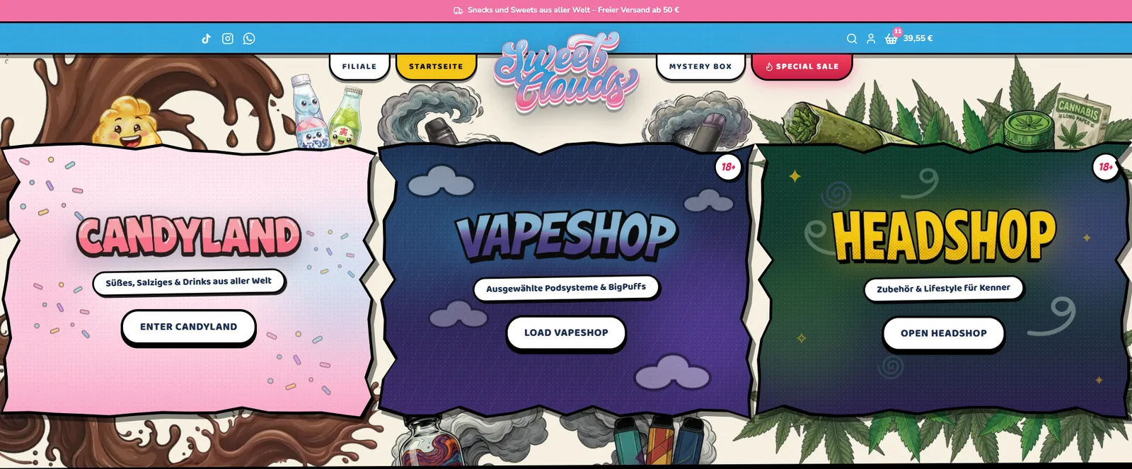 SweetClouds Startseite